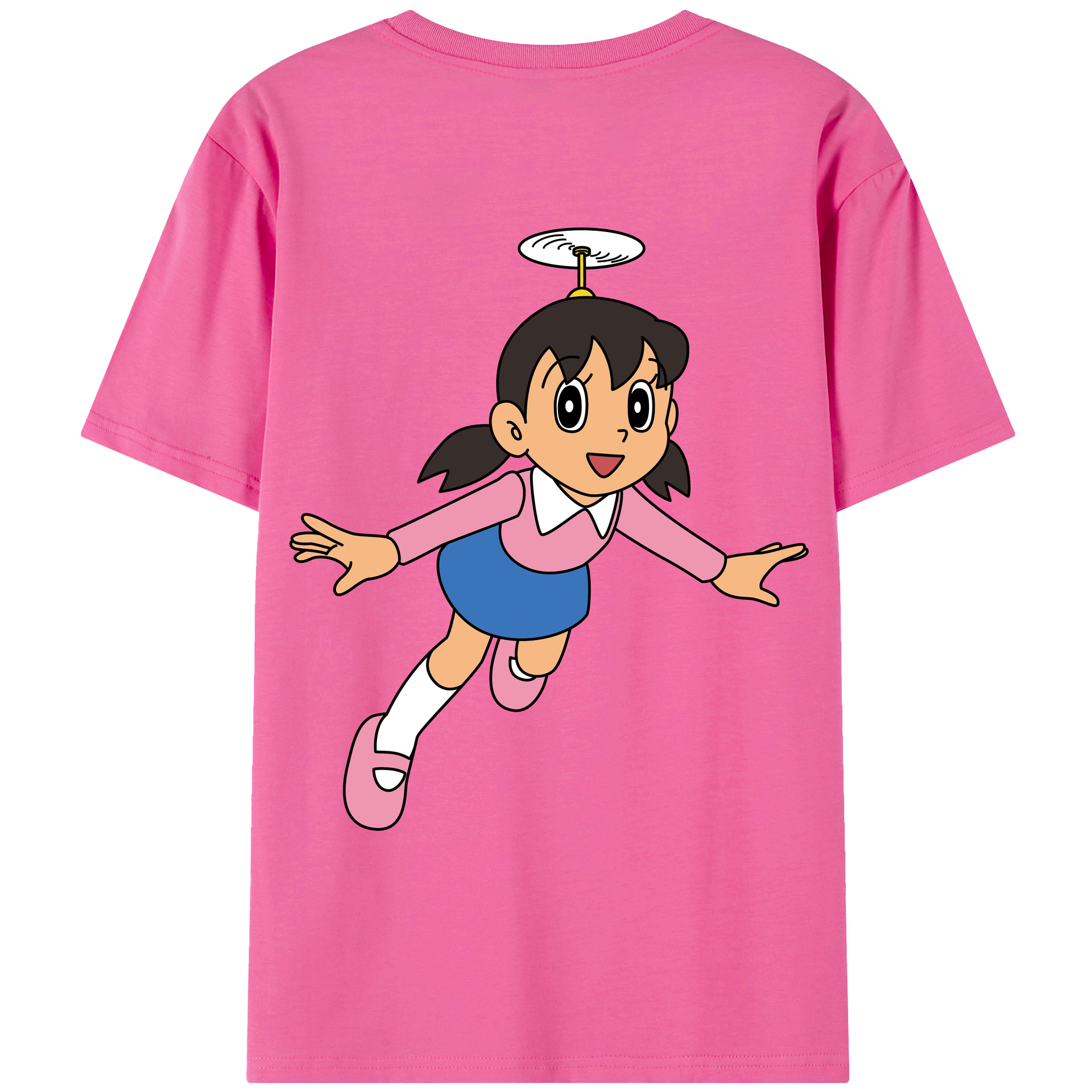 （画像用） ドラえもん みなもと しずか Doraemon Shizuka Minamoto レディース半袖Tシャツ(バックプリント)